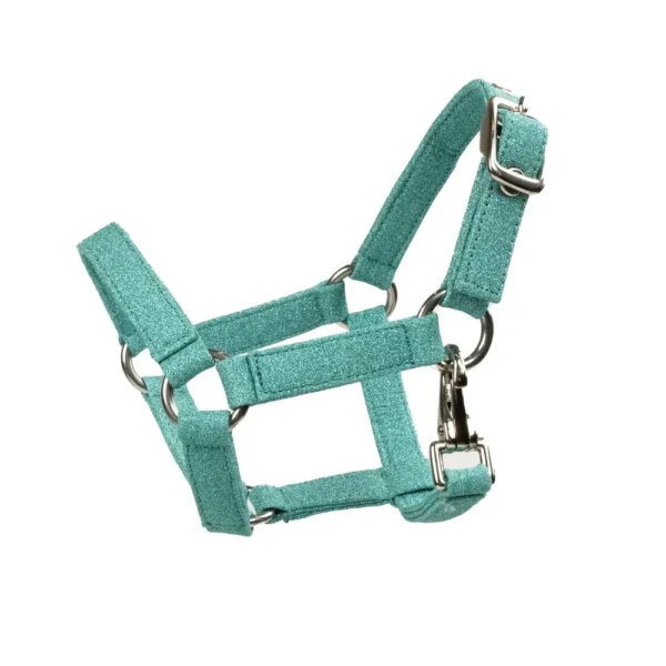 blauw groen glitter halster