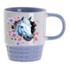 mok lila paard met naam paardenfan cadeau met naam