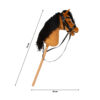 Afmeting bruine hobbyhorse compleet stok demontabel